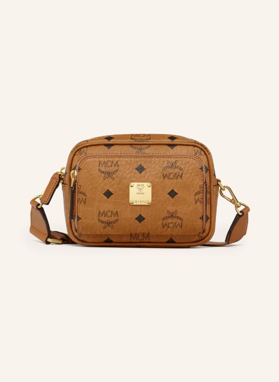 MCM Umhängetasche AREN EXTRA MINI COGNAC / GOLD / SCHWARZ