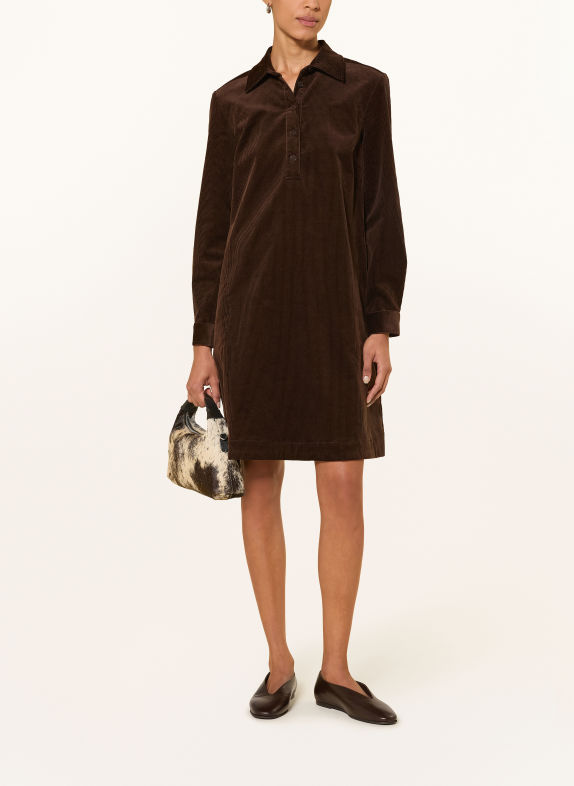 Part Two Hemdblusenkleid CORINTHAPW aus Cord DUNKELBRAUN