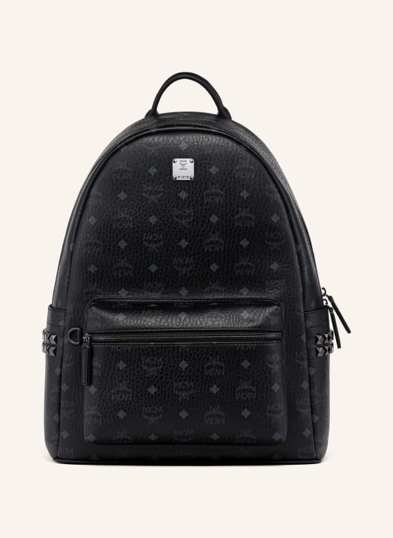 MCM Rucksack STARK VI mit Nieten SCHWARZ / BLAUGRAU
