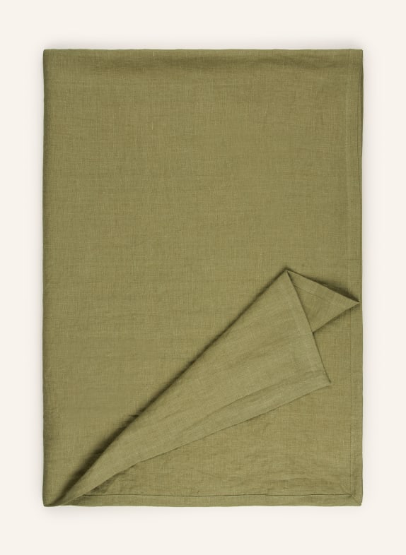 pichler Tischdecke LARS aus Leinen OLIV
