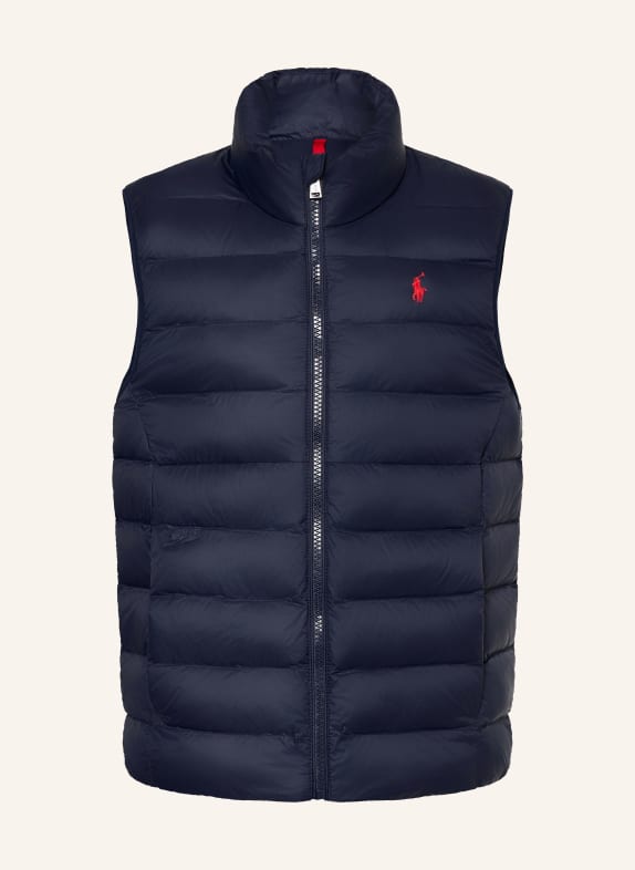 POLO RALPH LAUREN Prošívaná vesta TMAVĚ MODRÁ