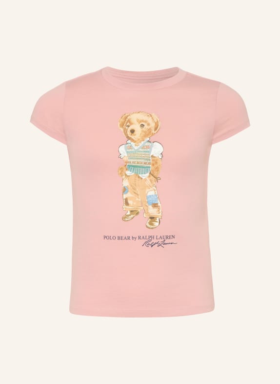 POLO RALPH LAUREN T-Shirt ROSÉ / BRAUN / PETROL