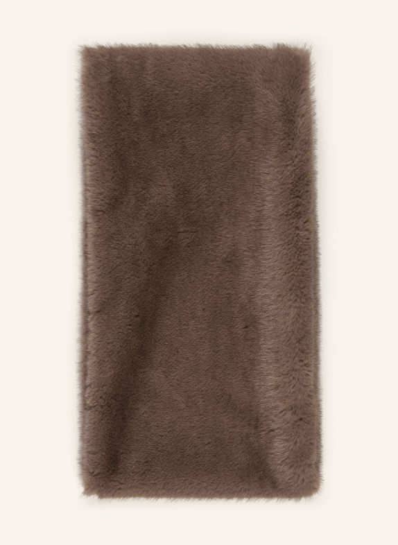 LUISA CERANO Faux fur loop scarf TAUPE
