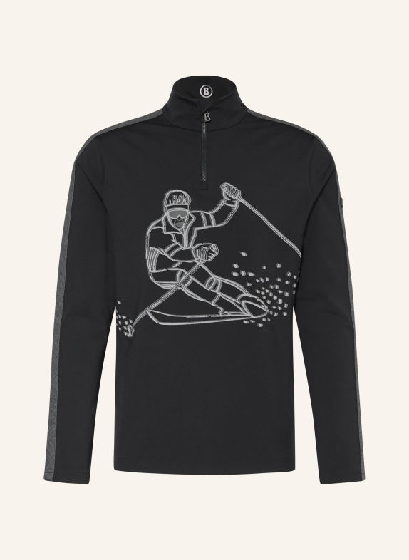 BOGNER Midlayer ELIOT SCHWARZ / HELLGRAU