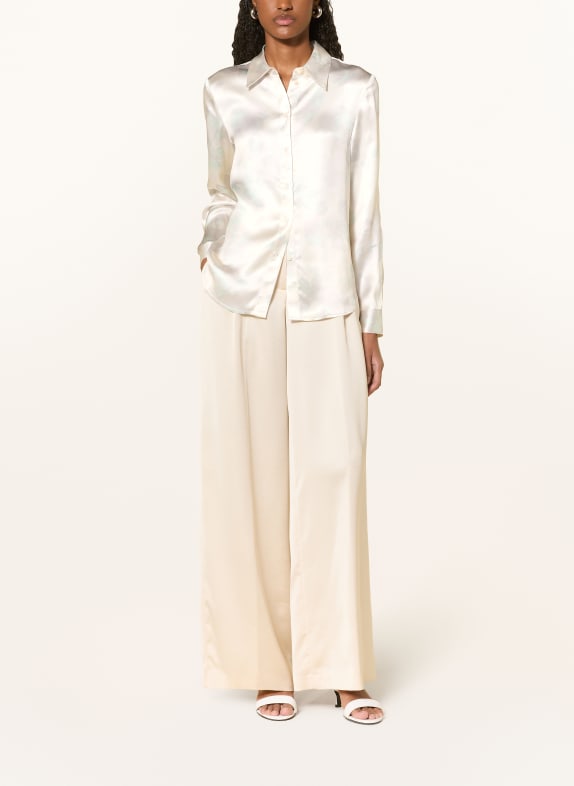 TIGER OF SWEDEN Satijnen blouse CAMILLA ECRU / ROSÉ / TURQUOISE