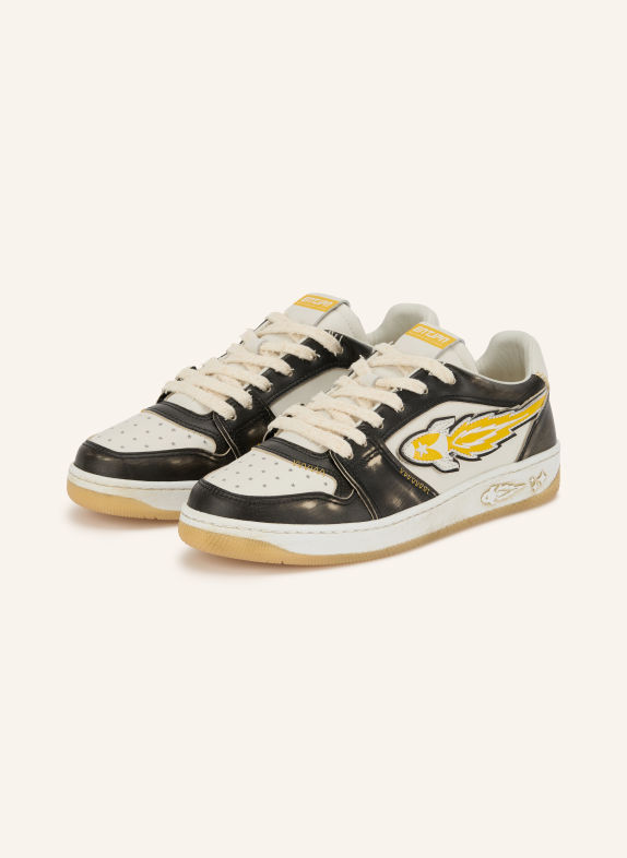 ENTERPRISE JAPAN Baskets EGG ROCKET 3 NOIR / JAUNE / BLANC