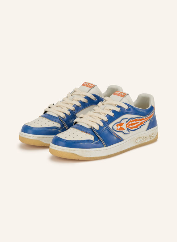 ENTERPRISE JAPAN Baskets EGG ROCKET 3 BLANC / ORANGE / BLEU