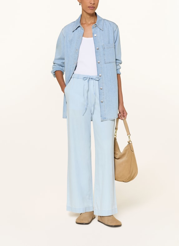 Marc O'Polo Broek in jeanslook LICHTBLAUW