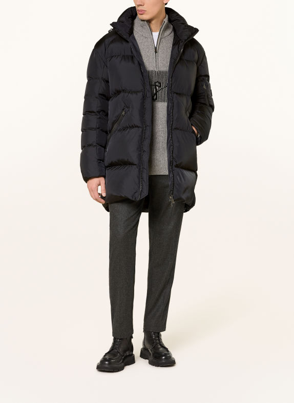 BOGNER Daunenjacke JONES-D3 mit abnehmbarer Kapuze SCHWARZ