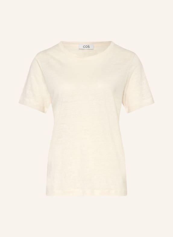 COS Linen T-shirt CREAM