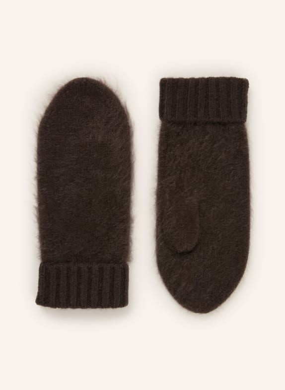 MRS & HUGS Warmhoudhandschoenen van kasjmier MARRON FONCÉ