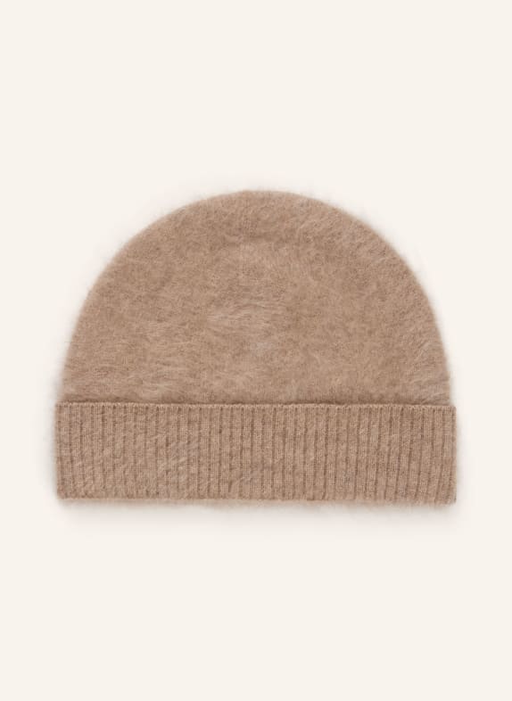 MRS & HUGS Beanie van kasjmier LICHTBRUIN