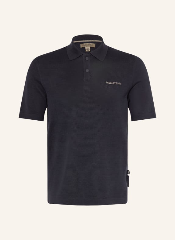 Marc O'Polo knitted polo shirt DARK BLUE