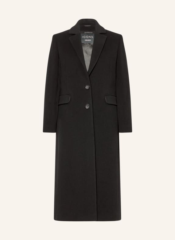 ICONS CINZIA ROCCA Wool coat BLACK