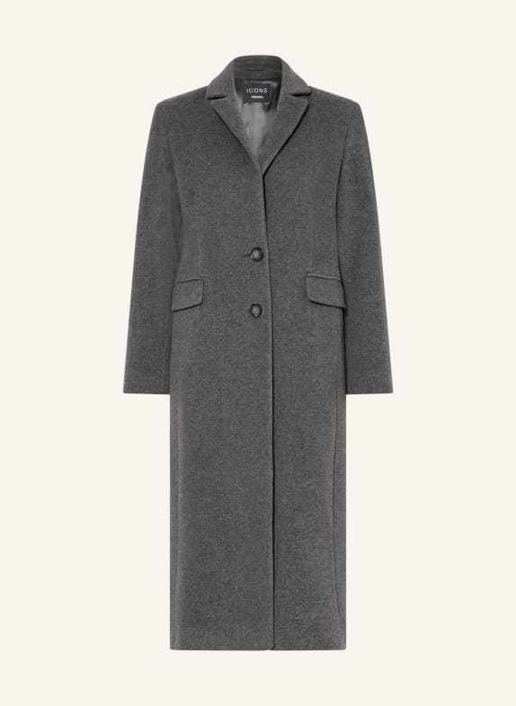 ICONS CINZIA ROCCA Wool coat GRAY