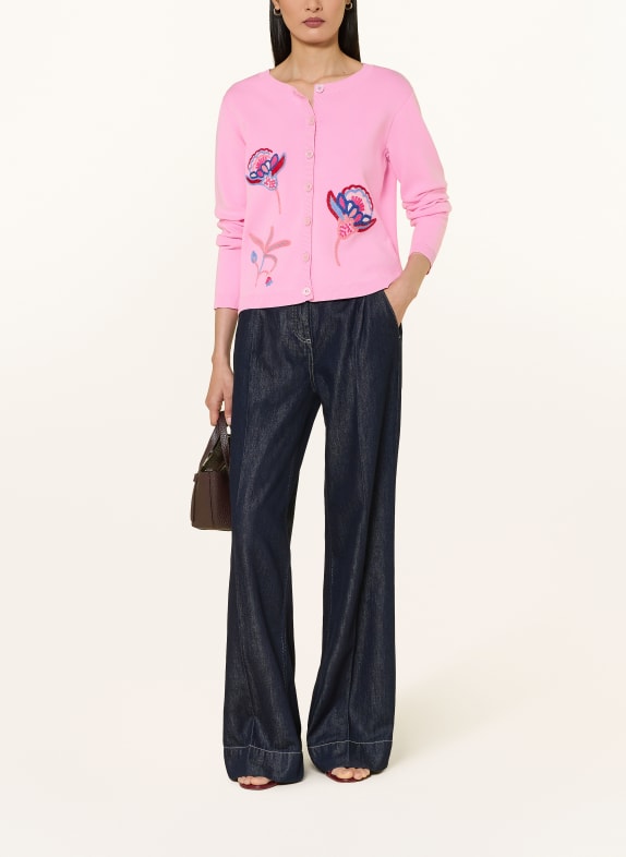 MILANO ITALY Strickjacke PINK / ROT / BLAU