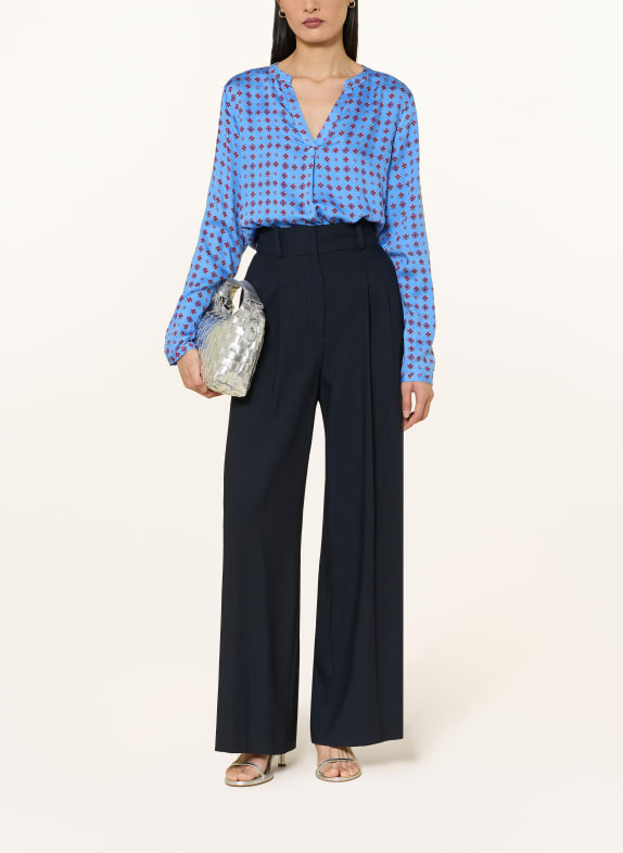 MILANO ITALY Blouse BLAUW / ROZE / WIT