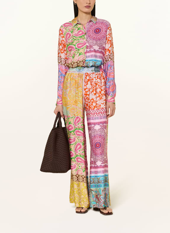 MILANO ITALY Marlene pants PINK / ORANGE / GREEN