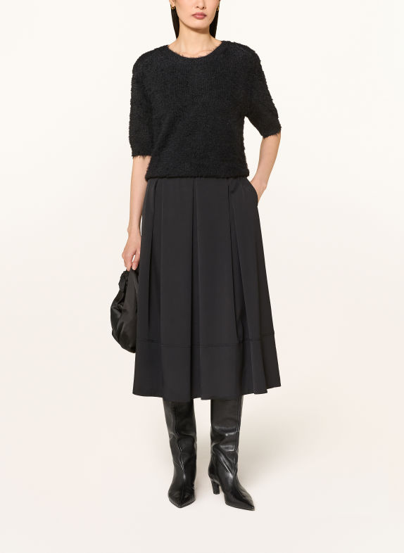 ROBE LÉGÈRE Fustă plisată NEGRU