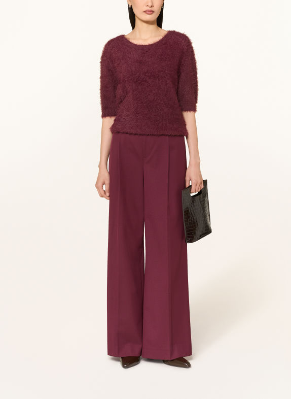 ROBE LÉGÈRE Sweter z dzianiny CIEMNOCZERWONY