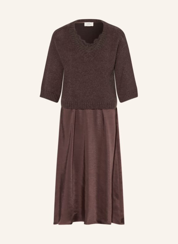 ROBE LÉGÈRE Set: trui en jurk MARRON FONCÉ