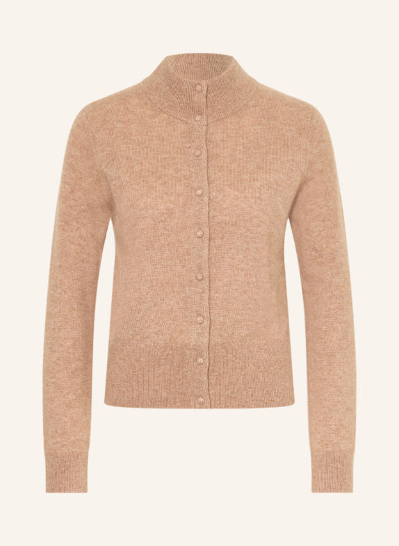 REPEAT Strickjacke mit Cashmere HELLBRAUN