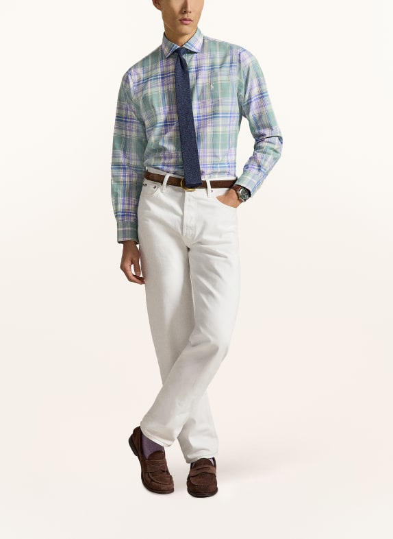 POLO RALPH LAUREN Chemise coupe classique MENTHE / LILAS / BLEU