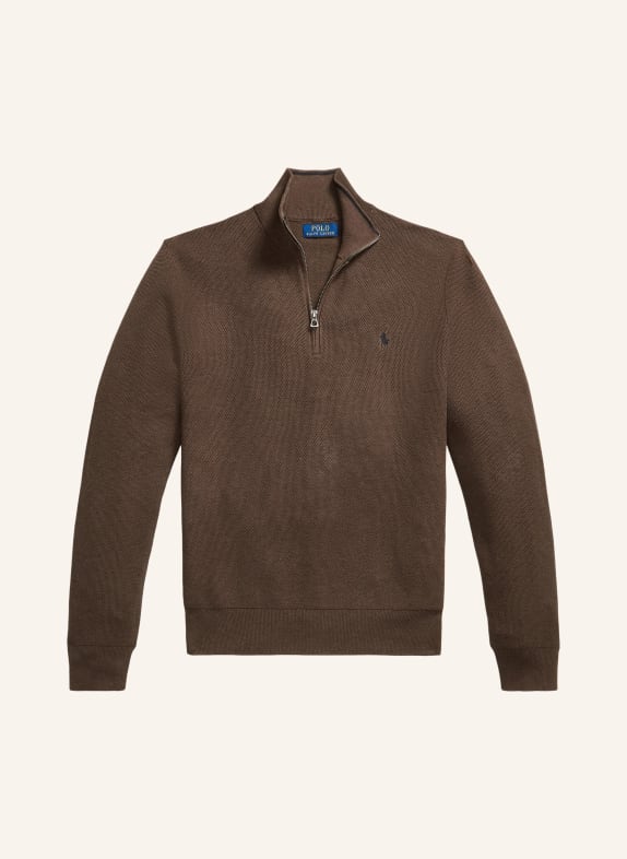 POLO RALPH LAUREN Mikina s kapucí HNĚDÁ