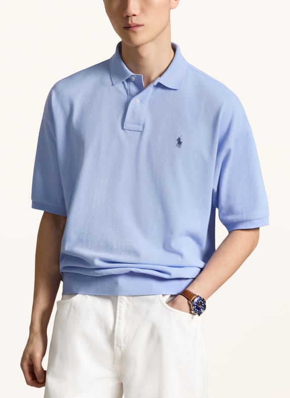 POLO RALPH LAUREN Piké polokošile TMAVĚ MODRÁ
