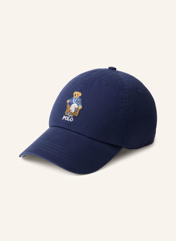 POLO RALPH LAUREN Cap DARK BLUE / LIGHT BROWN / WHITE