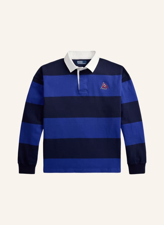 POLO RALPH LAUREN Rugby tričko Regular Fit MODRÁ / TMAVĚ MODRÁ
