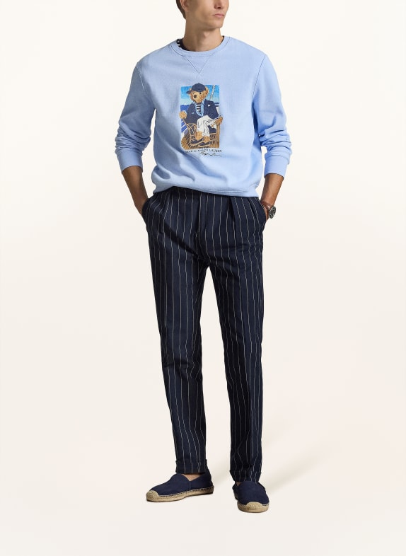 POLO RALPH LAUREN Mikina TMAVĚ MODRÁ / TMAVĚ MODRÁ / MODRÁ