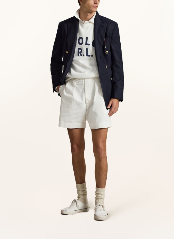 POLO RALPH LAUREN Sweat-shirt BLANC / BLEU FONCÉ