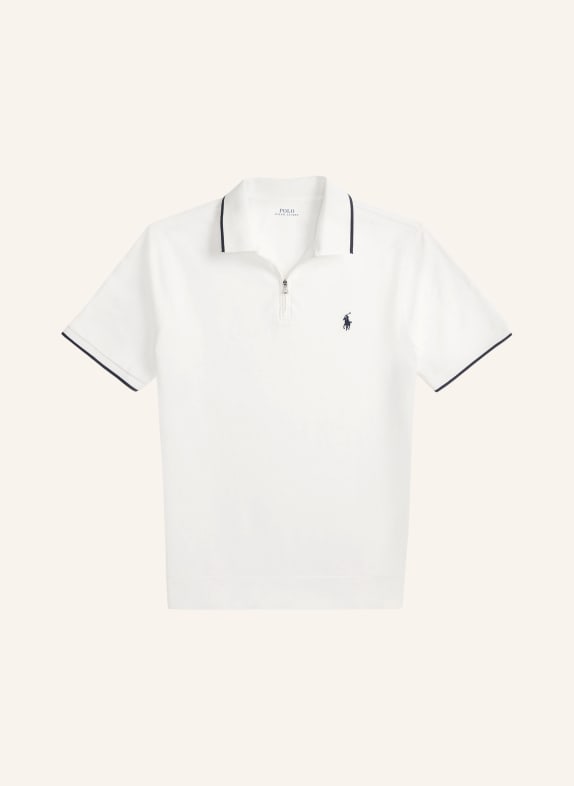 POLO RALPH LAUREN Koszulka polo z pikowanego materiału, krój regular fit BIAŁY / GRANATOWY