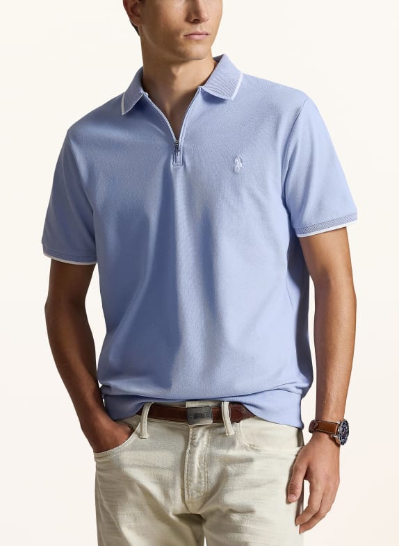 POLO RALPH LAUREN Polo en piqué, coupe classique BLEU CLAIR
