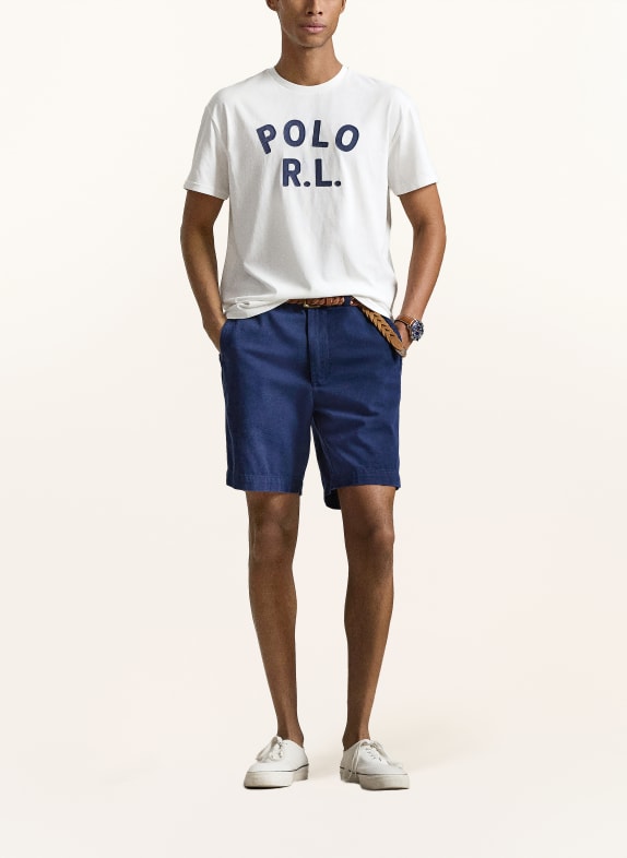 POLO RALPH LAUREN T-shirt BLANC / BLEU FONCÉ