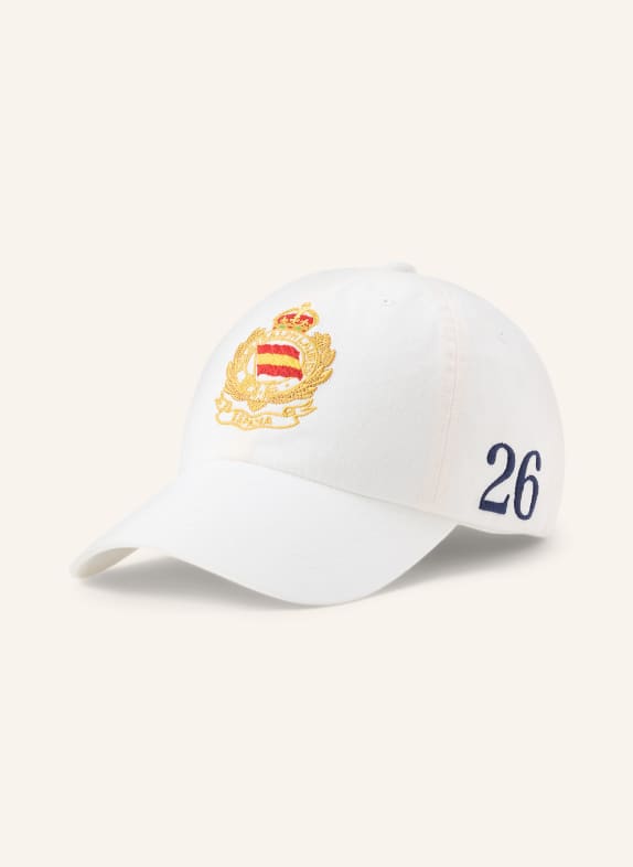 POLO RALPH LAUREN Cap WHITE / DARK YELLOW / DARK BLUE