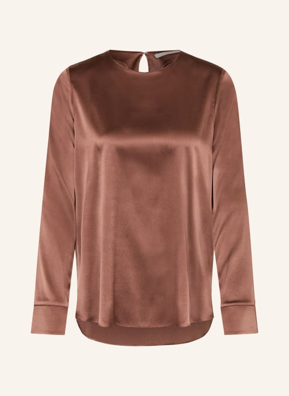 (THE MERCER) N.Y. Blusenshirt mit Seide BRAUN