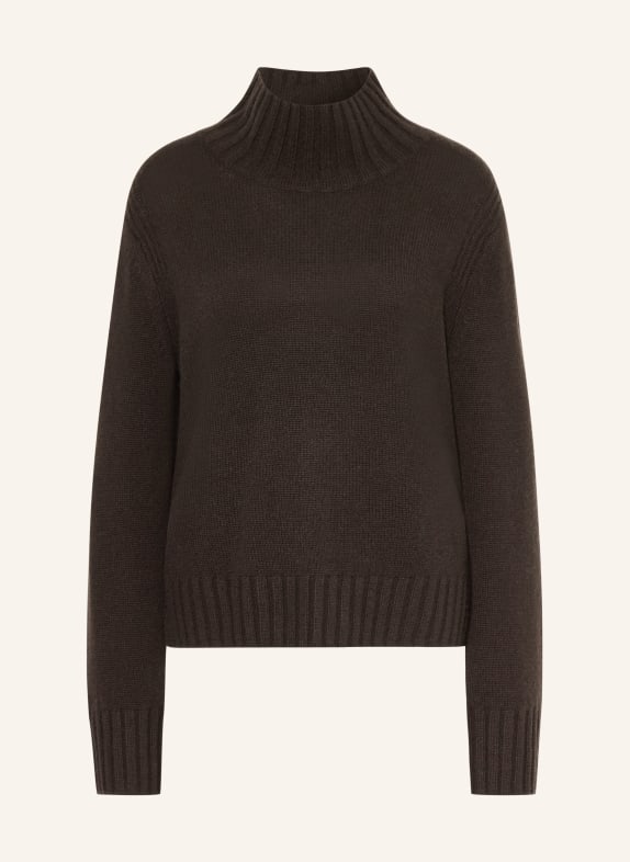 (THE MERCER) N.Y. Cashmere-Pullover DUNKELBRAUN