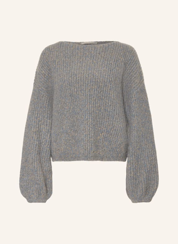 (THE MERCER) N.Y. Pull en cachemire GRIS / BEIGE / BLEU