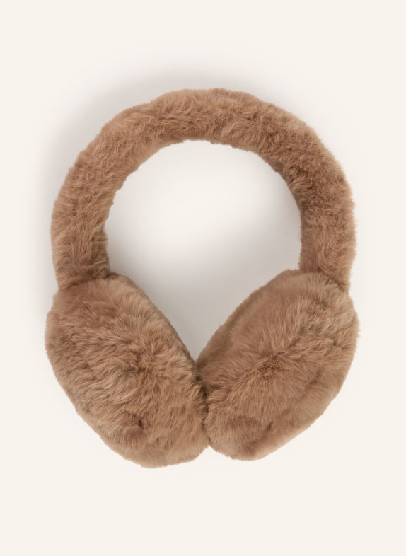 RINO & PELLE Ohrenwärmer aus Kunstfell BEIGE