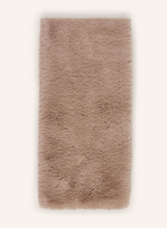RINO & PELLE Kunstfell-Schal STIP BEIGE