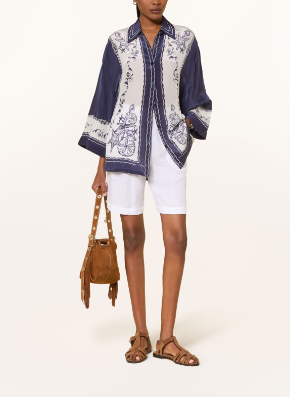 FARM RIO Overhemdblouse COAST WIT / DONKERBLAUW