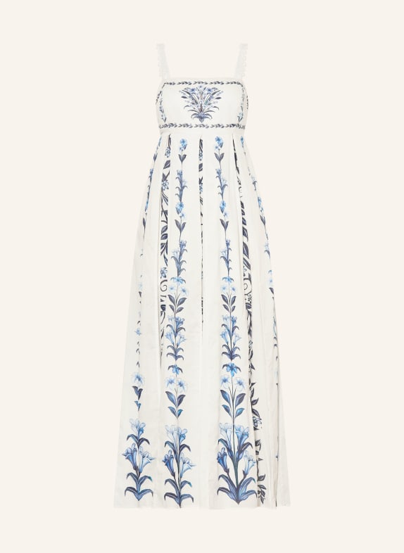FARM RIO Dress WHITE / BLUE