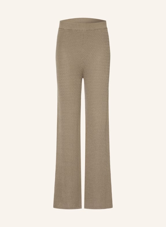 Juvia Pletené kalhoty VINETA KHAKI