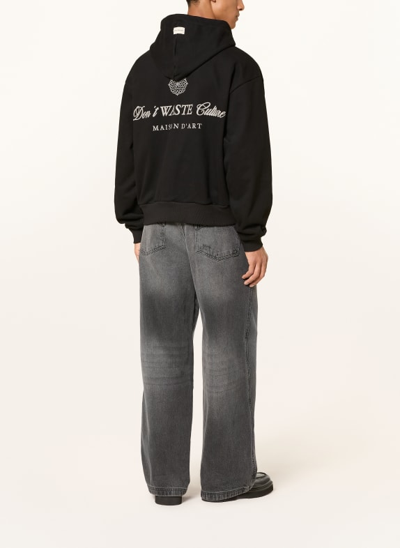 don't waste culture Sweatjack ISALA ORNAMENT ZWART