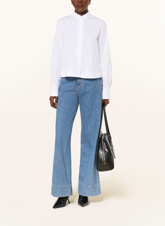 lilienfels Blouse met ruches WIT