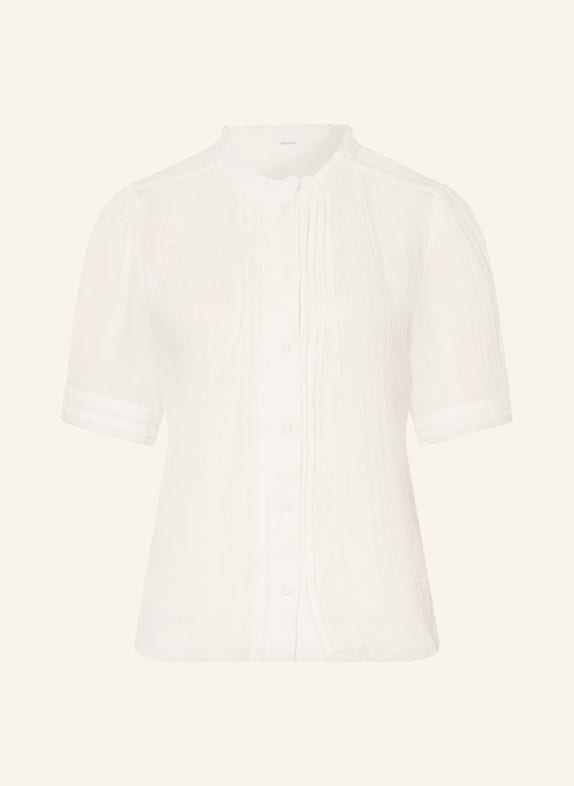 REISS Blouse AURELIA à volants et dentelle BLANC
