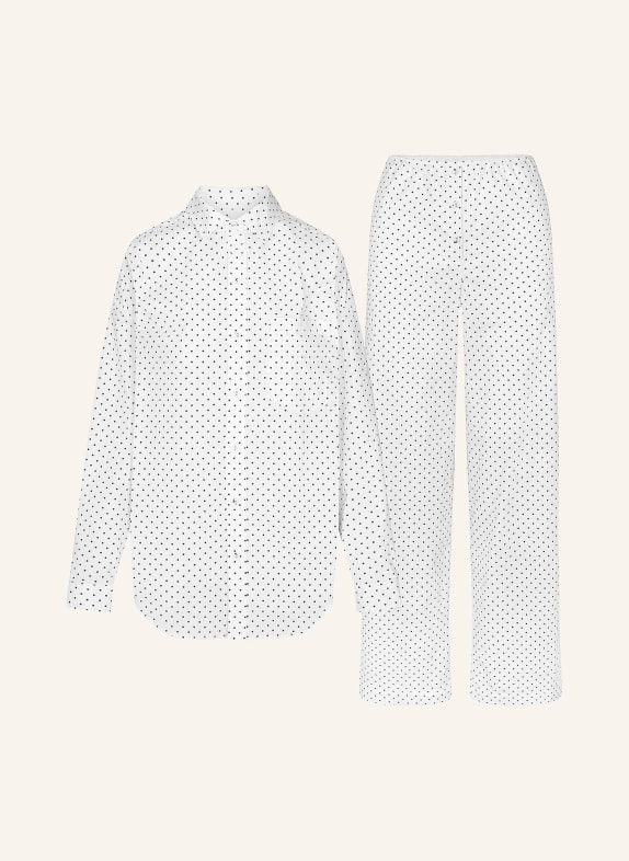 SKIMS Schlafanzug COTTON POPLIN ONYX DOT PRINT
