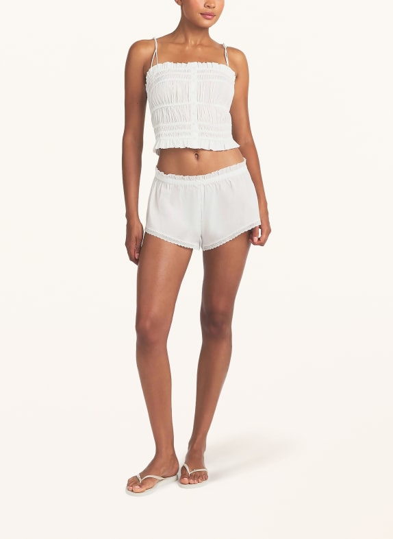 SKIMS Loungeshort POPLIN APPAREL SNOW